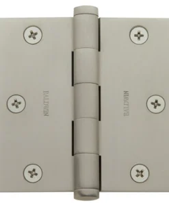 Baldwin 1035150I Square Corner Hinge, Satin Nickel