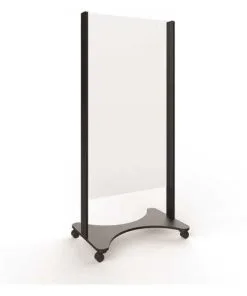 CLEAR ARMOR SOLUTIONS CAS3372-FBS1 34.5 In. X 72 In. X 0.187 In. Full Body Acrylic Sheet Shield With Casters