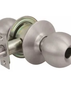 US Lock USX2010DB32DLC 2010 GR2 Storeroom Ball Knob US32D Less Cylinder 2-3/8 In. Backset