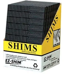 EZ-SHIM INC EZ SHIM ETC 2A ETC2 Shim, 7.9 In L, 1.19 In W, 0.06 To 0.33 In Thick, Plastic, Black