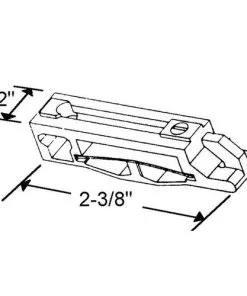 Brixwell 86-24 Heavy Duty Friction Shoe ASSY .025" STL WHT