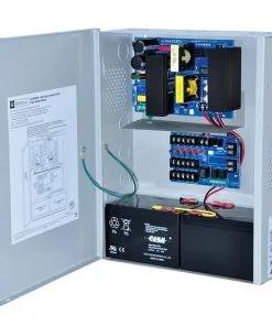 Altronix AL1024ULM Power Supply W/Fire Alarm Disconnect, Input 115VAC 60Hz At 4.2A, 5 PTC Outputs, 24VDC At 10A, Grey Enclosure