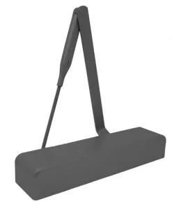 BEST HD7016 ISH 693 Grade 1 Surface Door Closer, Adjustable Size 1-6, Heavy Duty Regular/Top Jamb Arm With Hold Open And Stop, Push Or Pull Side, Black Painted Finish, Non-handed Black Painted
