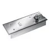 DORMA BTS75VD-105-74010-LH-626 BTS75V Concealed Floor Closer With Hold Open, Satin Chrome