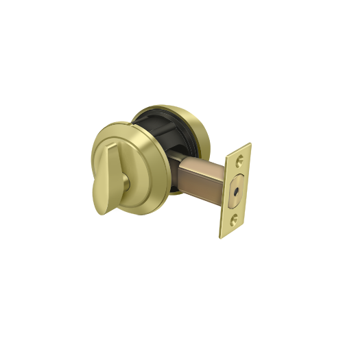 Deltana CL200LM-3 Pro Series Grade 1 Commercial Deadbolt Single Cylinder Polished Brass 1 Deltana CL200LM-3 Pro Series Grade 1 Commercial Deadbolt Single Cylinder Polished Brass
