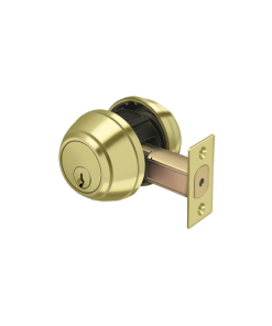 Deltana CL210LM-3 Pro Series Grade 1 Commercial Deadbolt Double Cylinder Polished Brass