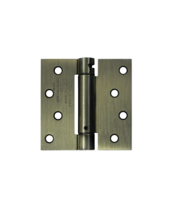 Deltana DSH44U5 4" Height X 4" Width UL Listed Square Corner Mortise Spring Hinge Square Corner Antique Brass