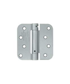 Deltana DSH4R526DT 5/8" Radius UL Listed Square Corner Mortise Spring Hinge Radius Corner/TT Satin Chrome