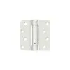 Deltana DSH4SR5USPW-LH 5/8" Radius UL Listed Square Corner Mortise Spring Hinge Left Handed W/Square & Radius Corner Prime Coat