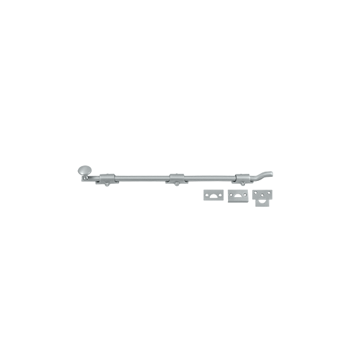 Deltana FPG1826D 18" Length HD Surface Door Bolt With Offset Satin Chrome 1 Deltana FPG1826D 18" Length HD Surface Door Bolt With Offset Satin Chrome
