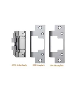 HES 8000C 630 8000 Series Electric Strike Complete Pack, Satin Stainless Steel