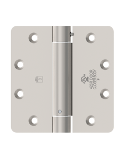 Hager 020899 1251 4-1/2" X 4-1/2" Full Mortise Single Acting 1/4" Radius Corner Spring Hinge, Oil Rubbed Bronze Finish