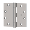 Hager 008469 1279 4" X 3-1/2" Full Mortise Five Knuckle Plain Bearing Standard Weight Hinge, Bright Brass Finish