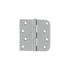 Hager 071552 BB1543 4" X 4" Square By 5/8" Radius Full Mortise Residential Weight Ball Bearing Hinge Satin Stainless Steel Finish