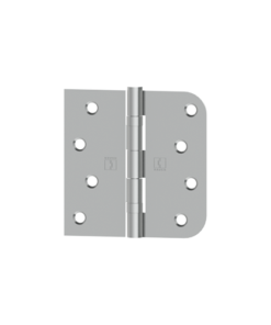Hager 071552 BB1543 4" X 4" Square By 5/8" Radius Full Mortise Residential Weight Ball Bearing Hinge Satin Stainless Steel Finish