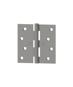 Hager 029664 1741 4" X 4" Steel Square Corner Full Mortise Plain Bearing Residential Hinge, Satin Brass Finish