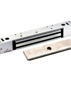 DynaLock 2268-10 DSM US4 Single Electromagnetic Lock Outswing, Door Status Monitor, 12/24VDC, Satin Brass