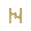 Deltana OK6050BCR003-R 6" Height X 5" Width Olive Knuckle Door Hinge With Ball Bearing Right Hand Lifetime Polished Brass