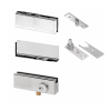 CR Laurence CRL PHA1LBS Brushed Stainless North American Patch Door Kit - With Lock