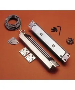 Assa Abloy Electronic Security Hardware - Securitron SAM2C24 Mini Version 24 Volt DC Shear Magnalock Form C Satin Stainless Steel Finish