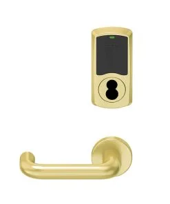 Schlage Electronics LEBMB-GRW J 03 606 00C RH Wireless Mortise Lock Satin Brass
