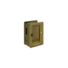 Deltana SDAR325U5 3-1/4" Height Tall HD Pocket Door Lock Receiver Dummy Antique Brass