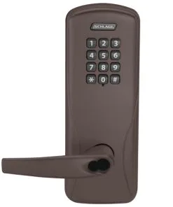 Schlage Electronics CO200CY40KPATH643eJRH Electric Cylindrical Lock Aged Bronze