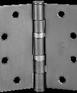 McKinney Hinges McKinney TA2714426DNRP 4" X 4" Square Corner Standard Weight 5 Knuckle Ball Bearing Hinge With Non Removable Pin # 55572 Satin Chrome Finish