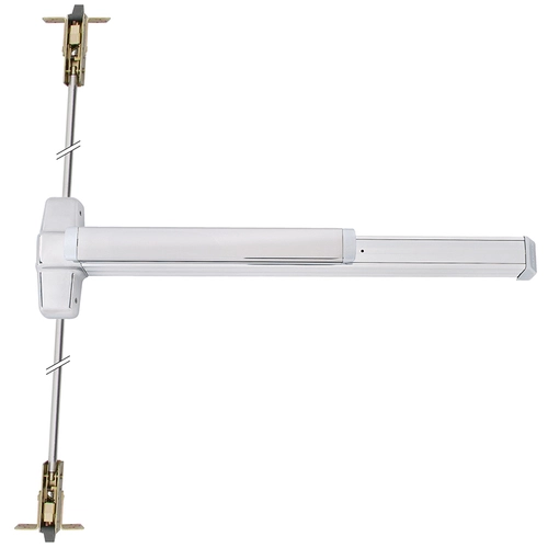 Von Duprin 9947EO-F 3 US28 Exit Device Satin Aluminum Clear Anodized 1 Von Duprin 9947EO-F 3 US28 Exit Device Satin Aluminum Clear Anodized
