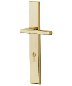 Baldwin MP013003ACT4 Lakeshore Multi Point Trim Keyed Entry With Turn Knob Configuration 4 Lifetime Brass Finish