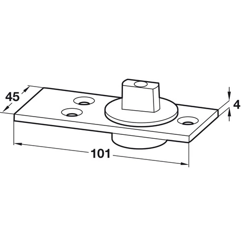 Hafele 932.00.301 Pivot Bearing, Floor Spring With Angular Ball Bearing 1 Hafele 932.00.301 Pivot Bearing, Floor Spring With Angular Ball Bearing