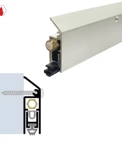 Brixwell 7123CA-AIR-48 Surface Automatic Door Bottom (19/32" By 2") Clear Anodized