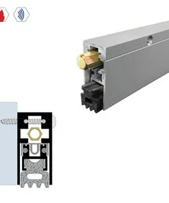 Brixwell 7163DB-PULL-60 Surface Automatic Door Bottom (29/32" By 1-15/16") Dark Bronze Anodized