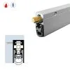 Brixwell 7863CA-LS-72 Semi-Mortised Automatic Door Bottom (29/32" By 1-15/16") Clear Anodized