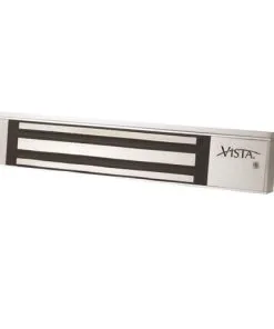 Securitron VM600DB 600 Pounds Dual Voltage Vista Magnetic Lock With Door Position Switch And Bond Sensor Satin Stainless Steel Finish